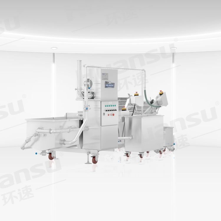 商用曝氣氣泡式洗菜機(jī)整機(jī)拆卸，清洗