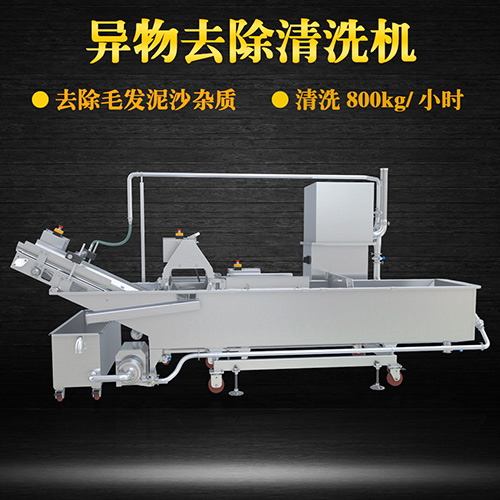 水果自動清洗機，有效清洗，去除泥沙