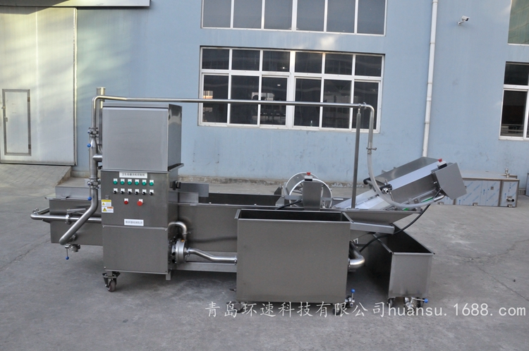 自動氣泡式洗菜機廠商循環(huán)水系統(tǒng),機身304不銹鋼制造,進口電控部件.